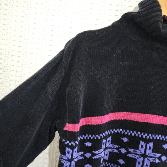 Vintage Partners 90's Turtleneck Holiday Sweater Women's Size Medium - Picture 7 of 12